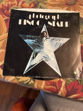 Photograph Ringo Starr Vinyl 45 Album - Black & Silver Cover